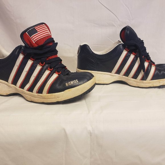 Reversible tongue Patriotic KSwiss sneakers - Picture 2 of 7